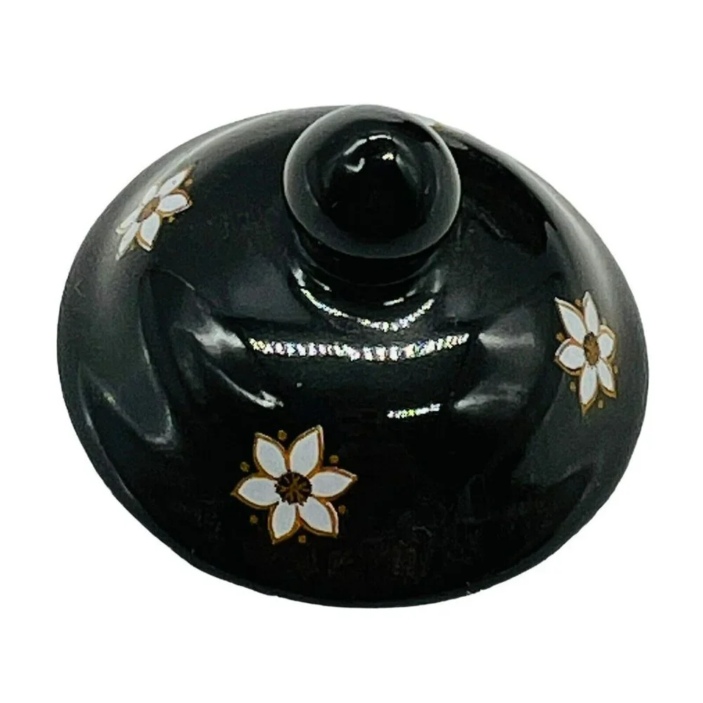 Franklin Mint Black Heart Crane Mini Imperial Collection Dynasty Jar 1980‎ Japan